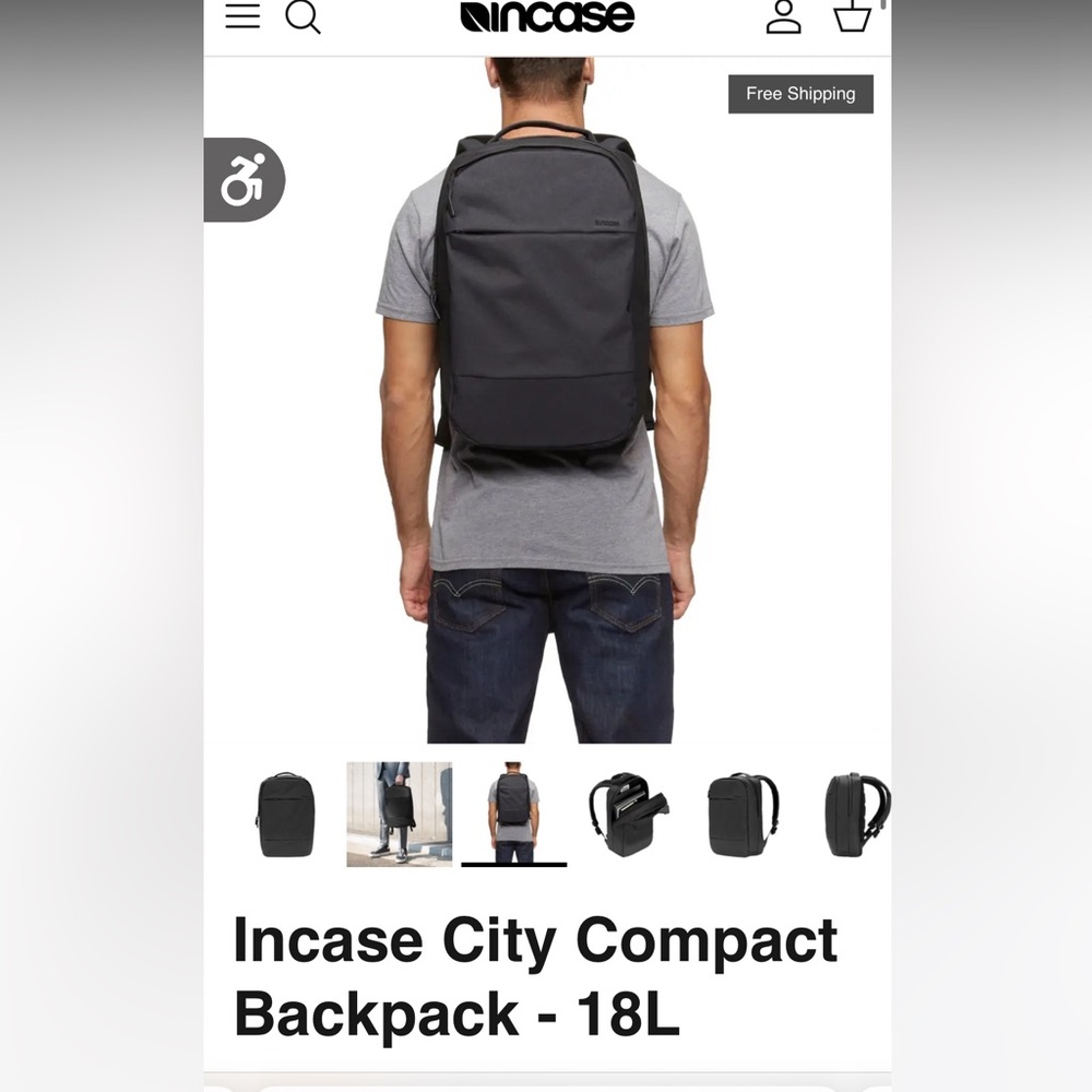 Incase City Compact Backpack - 18L - Picture 4 of 5